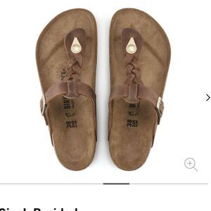 Birkenstock Gizeh Braided Oiled Leather - Cognac SIZE 6-6.5 (37)